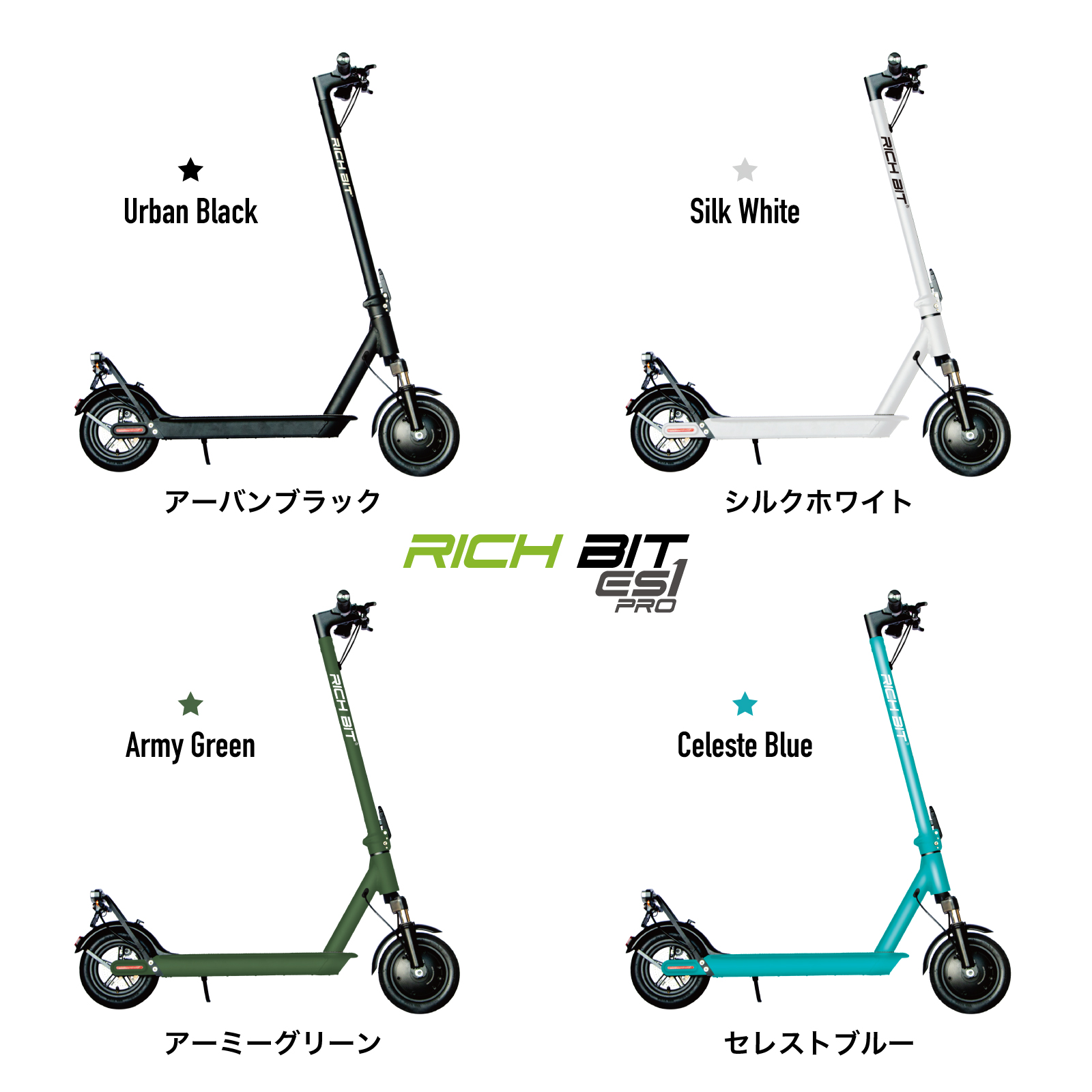 免許不要 改正道路交通法に適合モデル 電動キックボード「RICHBIT ES1 